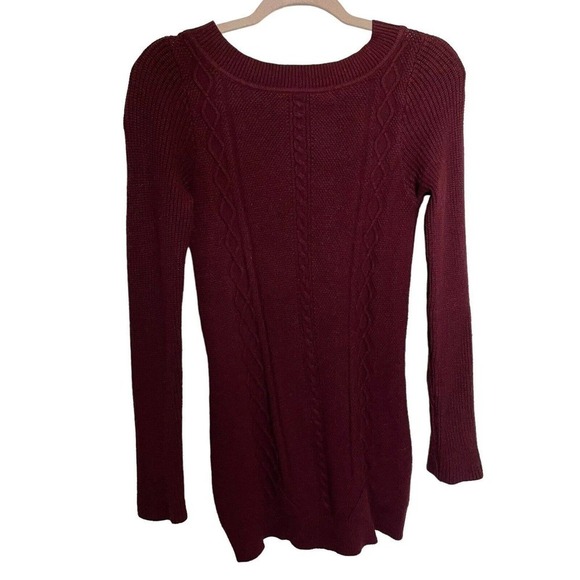 Cyrus Pullover Sweater Berry, Purple Aubergine Eggplant Burgundy Classic Knit M - Picture 2 of 11